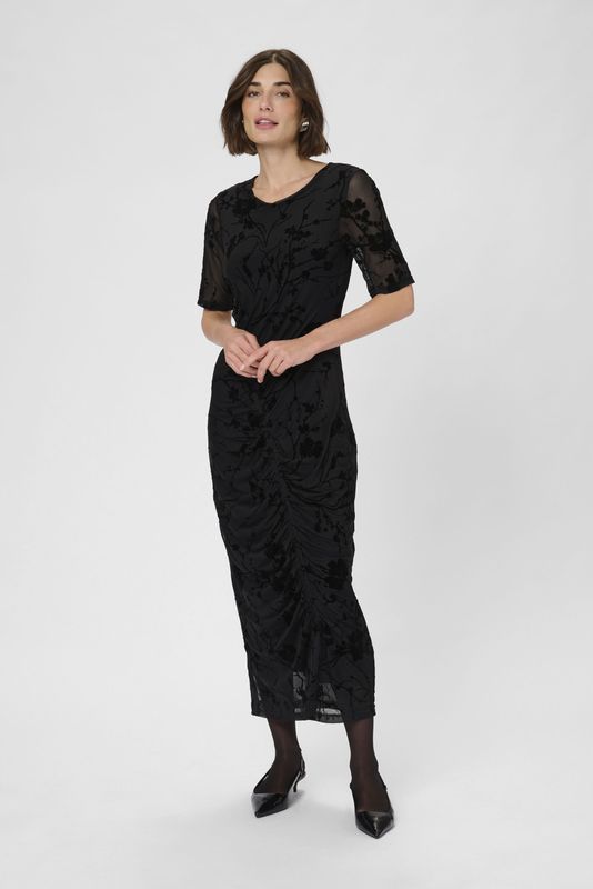 CUkitti - Fitted - Midi-jurk - Zwart