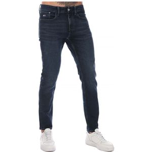 Tommy Hilfiger Austin slimfit jeans met taps toelopende pijpen voor heren, blauw