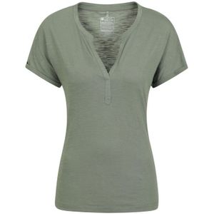 Mountain Warehouse Dames/Dames Skye Slub Snel Droog T-shirt (Groen)