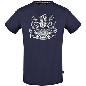 Aquascutum - Aldis Crest - T-shirt - Marineblauw