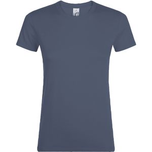 SOLS Dames/dames Regent T-Shirt met korte mouwen (Denim)