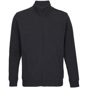 SOLS Unisex Cooper Sweat Jacket met volledige rits voor volwassenen (Zwart)