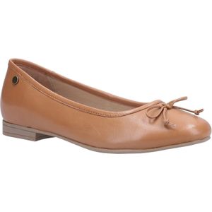 Hush Puppies Dames/dames Naomi Slip On Leren Balletpomp (Tan)