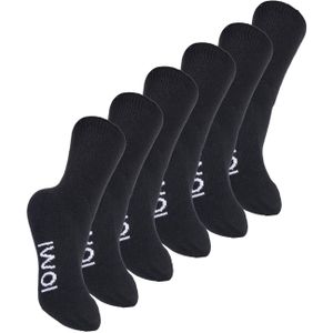 IOMI - 3 paar diabetische sokken voor gezwollen benen - Zwart