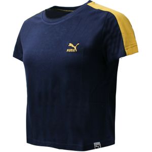 Puma - Classics - T-shirt - Navy - Gestructureerd