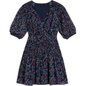Ted Baker Dames/Dames Casadee Mini Smock Panel Wrap Dress (Marine)