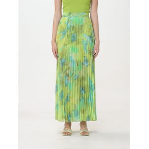 Plissé Maxi Rok Met Strik Tailleontwerp