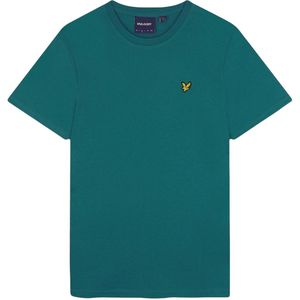 Lyle & Scott Heren Effen Crew Hals T-shirt (Groen)