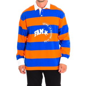 La Martina - Poloshirt - Oranje-blauw - 100% Katoen