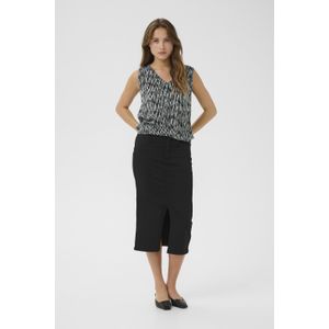 Kaffe - Amber - Blouse - Zwart / Wit