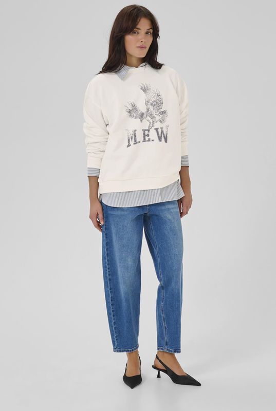 Sweatshirt DiegoMW Baggy fit white