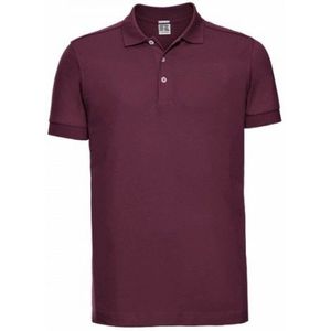 Russell Heren Rekken Korte Mouw Poloshirt (Bourgondië)