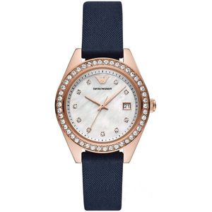 Emporio Armani Leo Dames Horloge Blauw AR11448