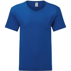 Fruit of the Loom Heren Iconic 150 V Hals T-shirt (Koningsblauw)