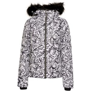 Dare 2B Dames/Dames Glamorize III Leopard Print Gewatteerde Ski Jas (Zwart/Wit) - Maat 44