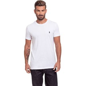 Ralph Lauren Custom T-shirt Met Slanke Pasvorm Voor Heren, Wit - Maat M