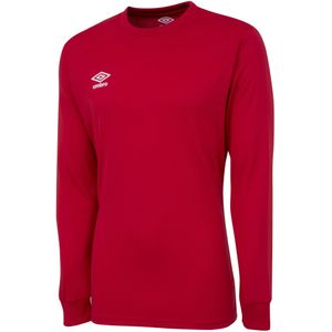 Umbro Heren Club Jersey met lange mouwen (Vermiljoen)