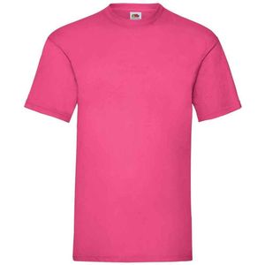 Fruit of the Loom Heren Valueweight T-Shirt (Fuchsia)