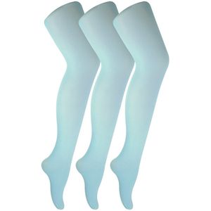 Sock Snob - 3 paar dames 40 denier pastel panty's - Eierschaal Blauw