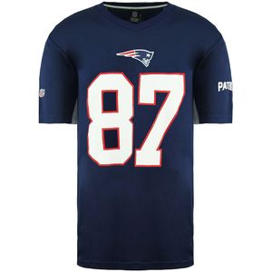 Fanatics - NFL New England Patriots 87 - T-shirt - Navy Blauw - Korte Mouw