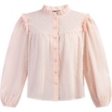 Dreimaster - Blouse - Lichtroze - Vintage - Lange Mouwen