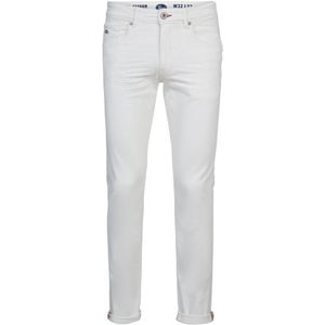 Petrol Industries - Heren Seaham Coloured Slim Fit Jeans - Wit - Maat 28/32