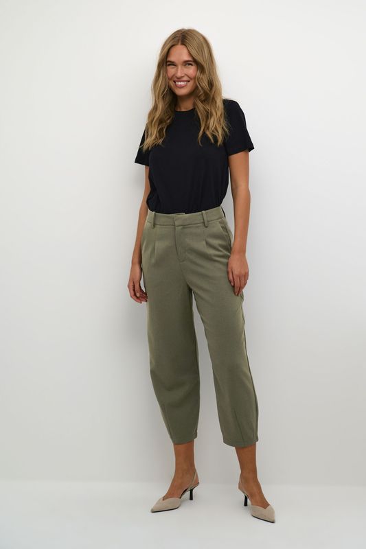 KAFFE - Merle - Damesbroek - Hoge Taille - 7/8 Lengte - Normale Pasvorm