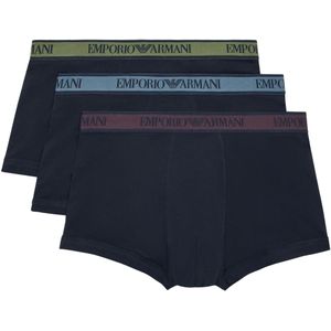 Emporio Armani Heren Boxershort (Pakket van 3) (Marine)