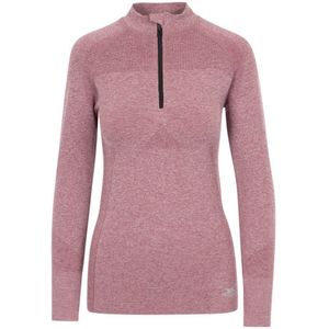 Trespass Dames/Dames Pelina Half Zip Active Top met lange mouwen (Rozentoon)