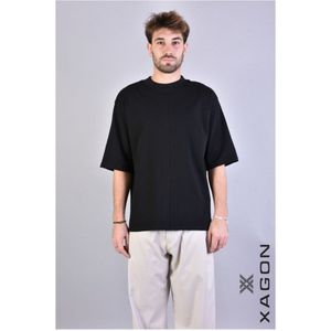 Xagon Man T-shirt Oversize Mannen zwart