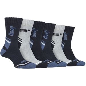 Heren 6-pack Wandelsokken | Polyester Buiten-sokken voor wandelen