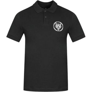 Plein Sport Circle Chest Logo zwart poloshirt