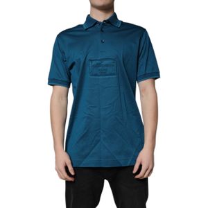 Dolce & Gabbana, Heren, Tops, Blauw, Maat: S Katoen,