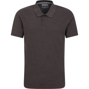 Mountain Warehouse Heren Dawnay Textured Pique Poloshirt (Houtskool)