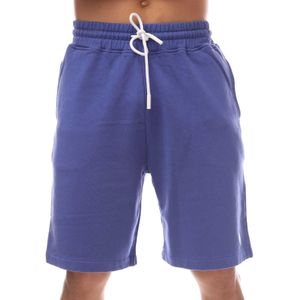 Marcelo Burlon Heren Basket Cross Shorts (Blauw/Wit)