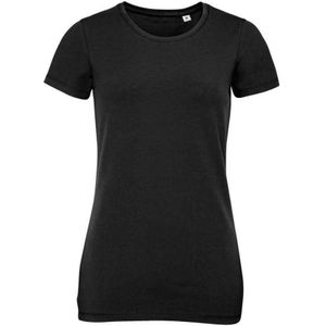 SOLS Dames/Dames Millenium Stretch T-shirt (Diep zwart)