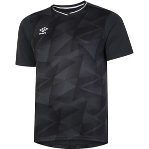 Umbro Heren Triassic Logo Jersey met korte mouwen (Zwart/Koolstof)