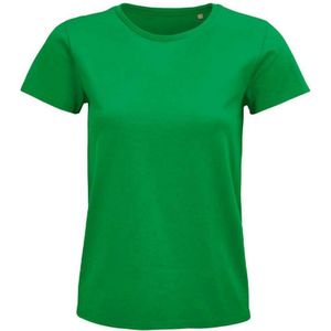 SOLS Dames/Dames Pioneer Organic T-shirt (Kelly Groen) - Maat XL