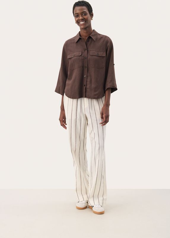 Part Two, Dames, Blouses & Shirts, Bruin, Maat: XS