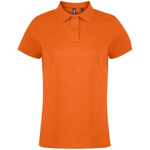 Asquith & Fox Dames/dames Poloshirt met korte mouwen en effen mouwen (Oranje)