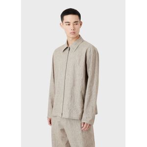 Heren Emporio Armani Overshirt in Beige