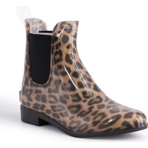 Aus Wooli Australia Womens Regenlaarzen Met Inbegrepen Schapenvacht Binnenzool LEOPARD