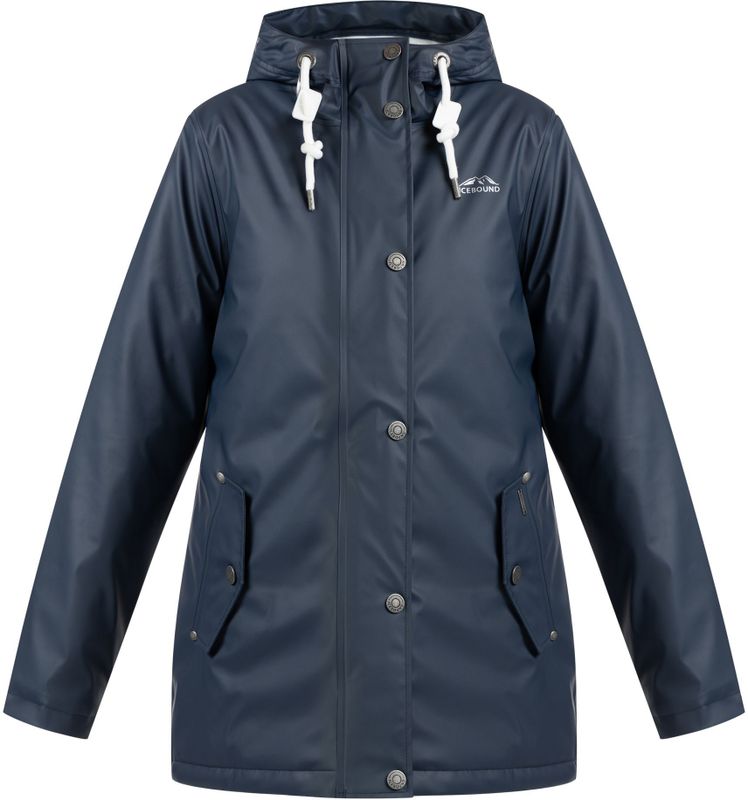 ICEBOUND - Gewatteerd Regenjack - Marine - Dames