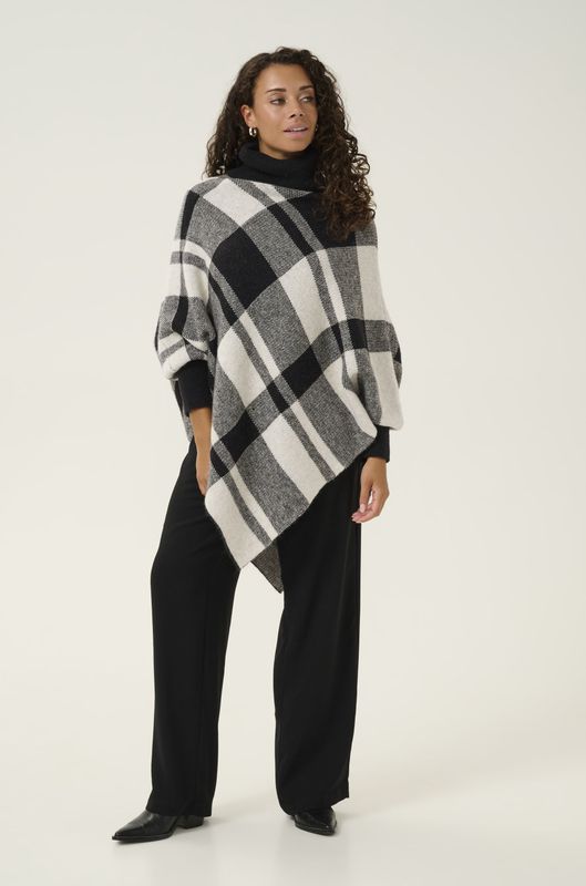 Cream - Crlivia Knit Poncho Strik 10613539 - Coltrui - Wit