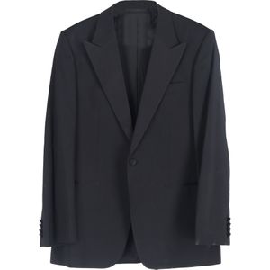 Boss by Hugo Boss Eenzijdig Gelaagde Blazer en Broek Set in Zwart Wol