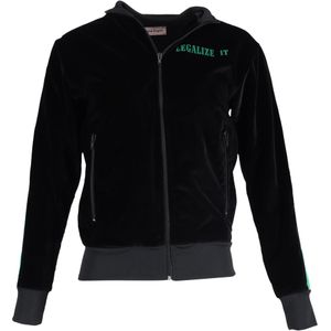 Palm Angels Bomber in Zwart Fluweel