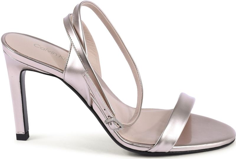 Minimalistische Leren Hak Sandalen