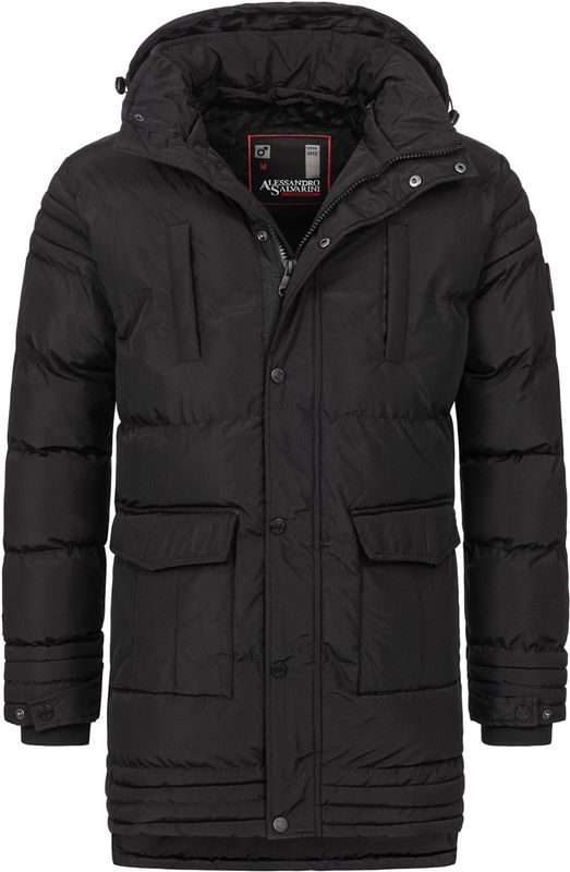 Alessandro Salvarini Winterjas  zwart