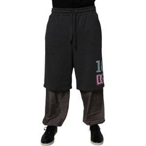 Gelaagde Sweatpants Met Geborduurd Logo