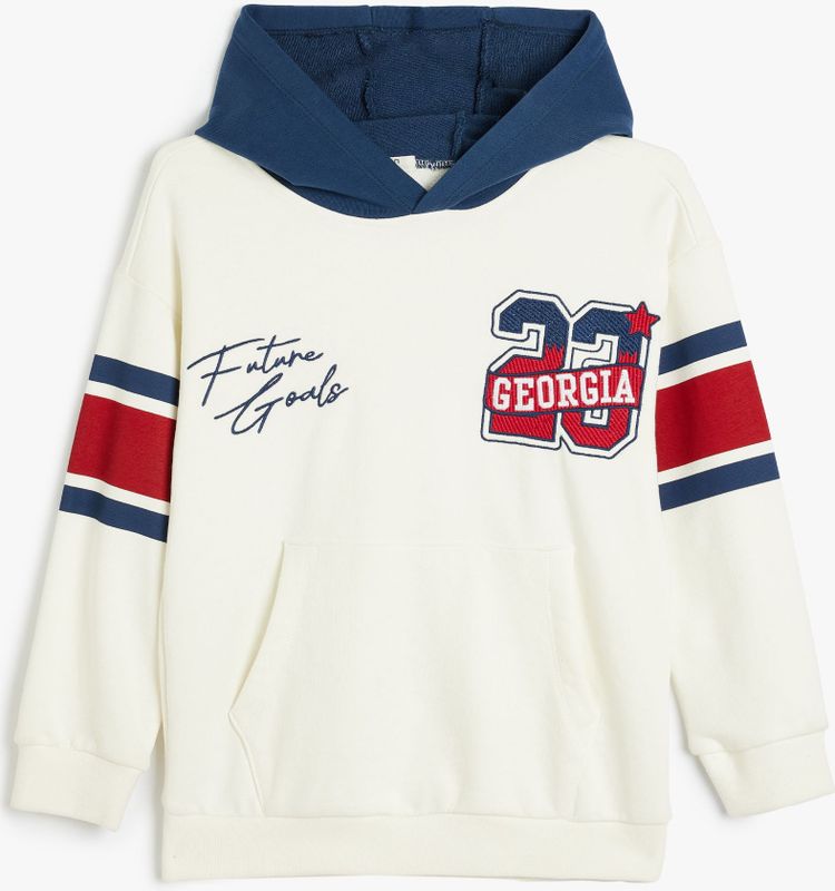 Koton SWEATSHIRTS Capuchon kraag geborduurd Sweatshirt